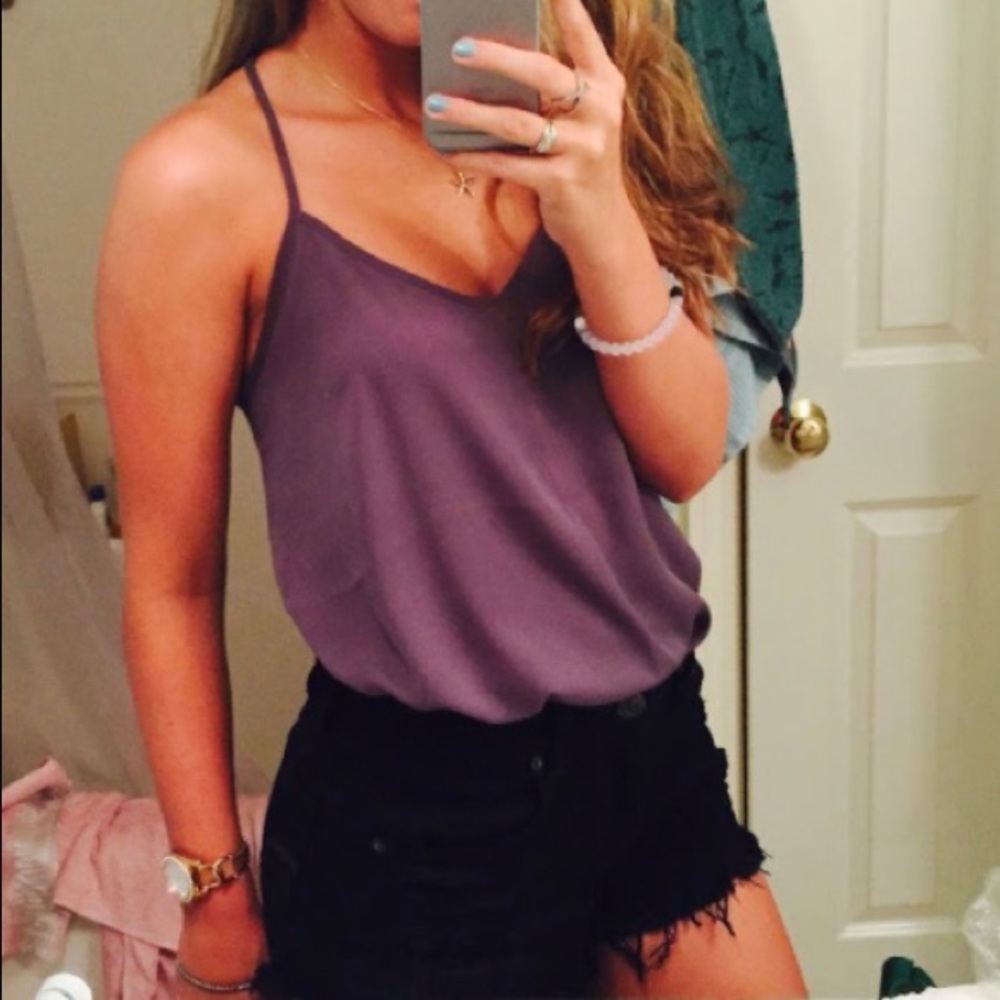 Gray Hollister loose fit tank top - Size MED